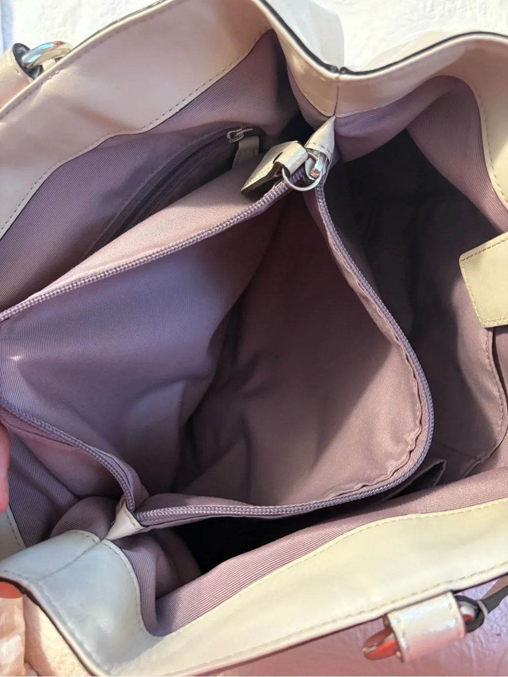 Coach satchel pearlescent
